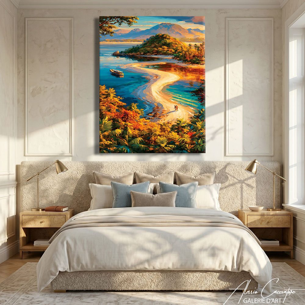 Affiche Peinture Plage