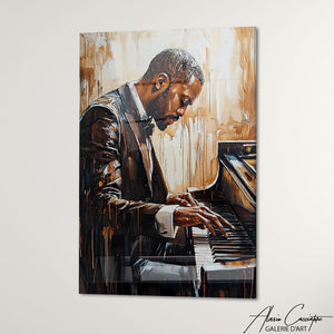 Cadre Peinture Pianiste