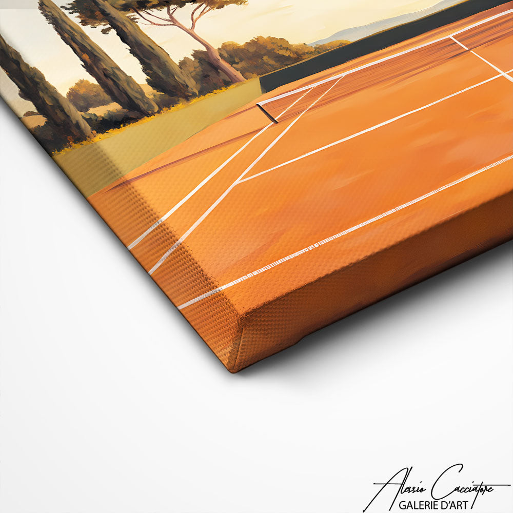 Art Mural Court Tennis