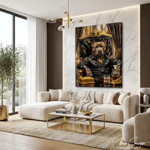 Décoration Murale Chien Habillé