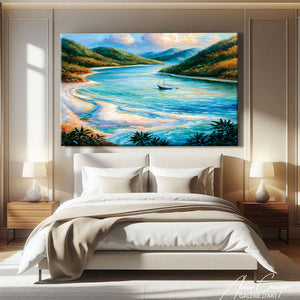Toile Plage Tableau