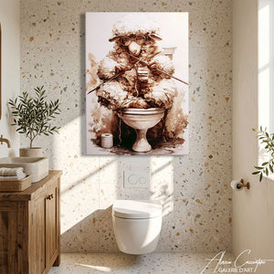 Toile Deco Toilette