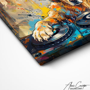 Art Mural Chien Musique