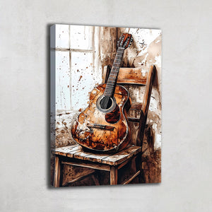 Peinture Guitare Abstraite
