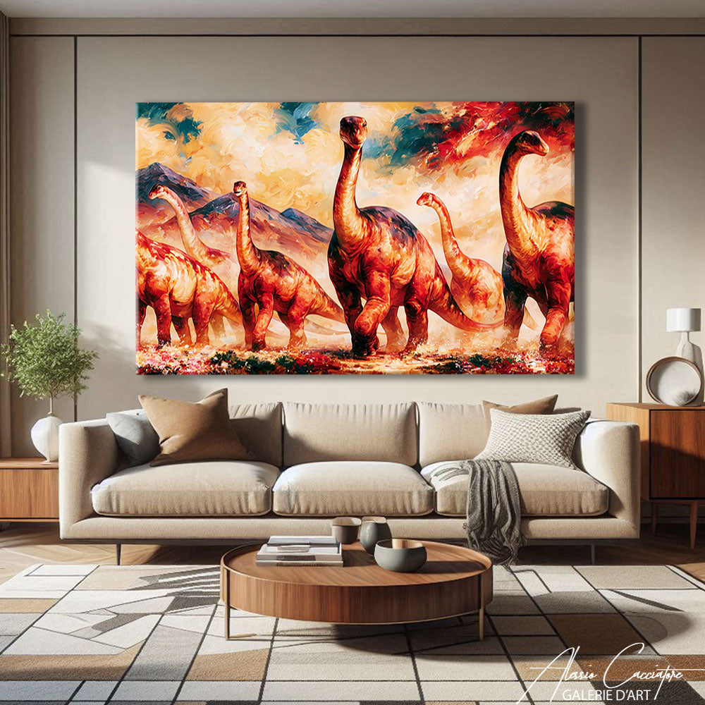 Peinture Dinosaures