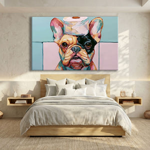 Toile Portrait Chien Tableau