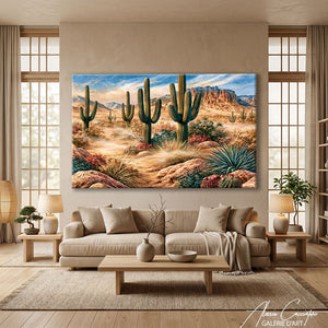 Peinture Desert Cactus