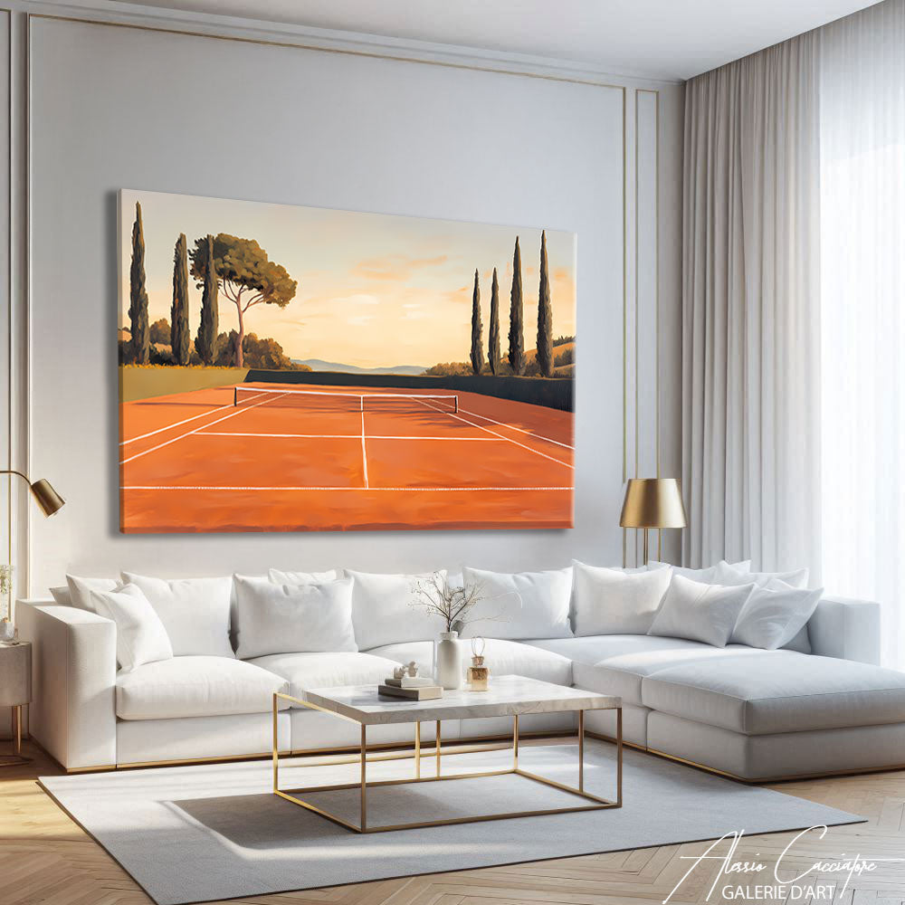 Décoration Murale Court Tennis