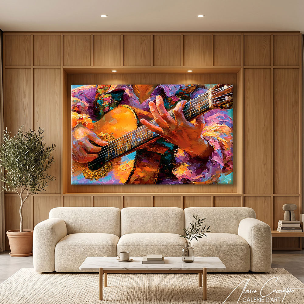Peinture Acrylique Guitare
