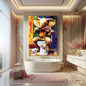 Affiche Animaux Toilettes