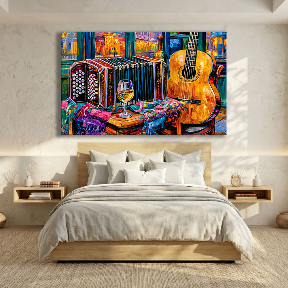Toile Musique Guitare