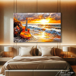 Toile Guitare Peinture