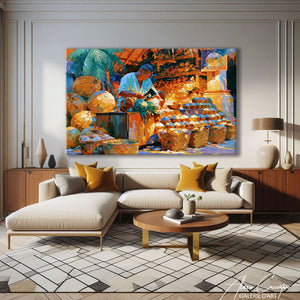 Peinture Grand Tableau Bali