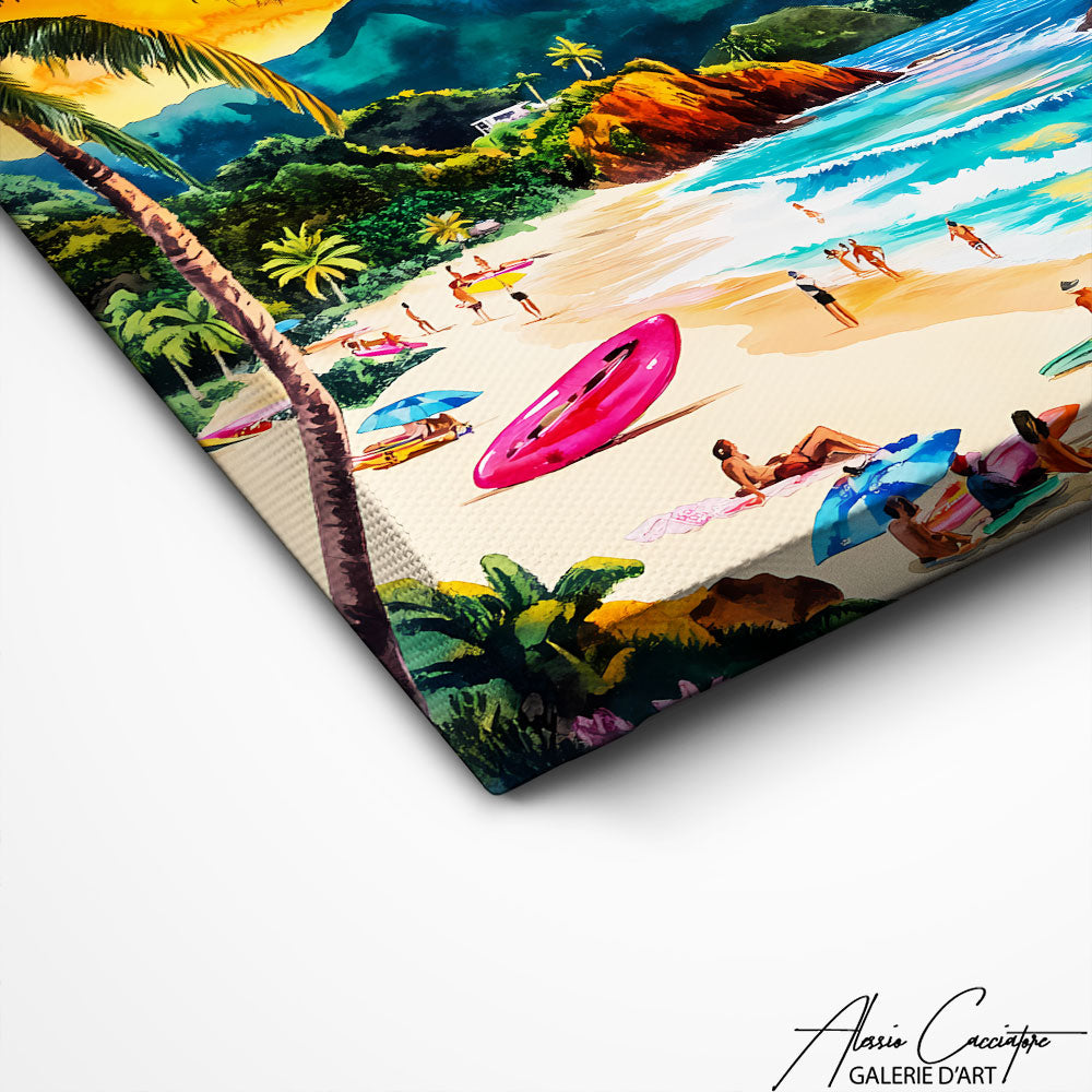 Art Mural Paysage Tropical