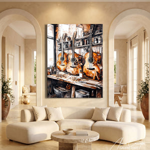 Peinture Guitare