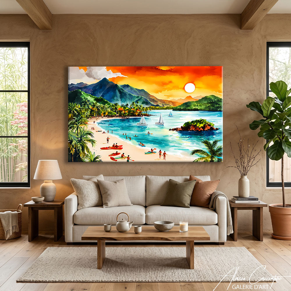 Peinture Paysage Tropical Peinture