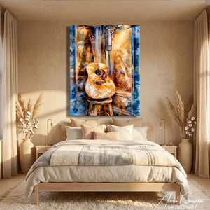 Tableau Guitare En Peinture