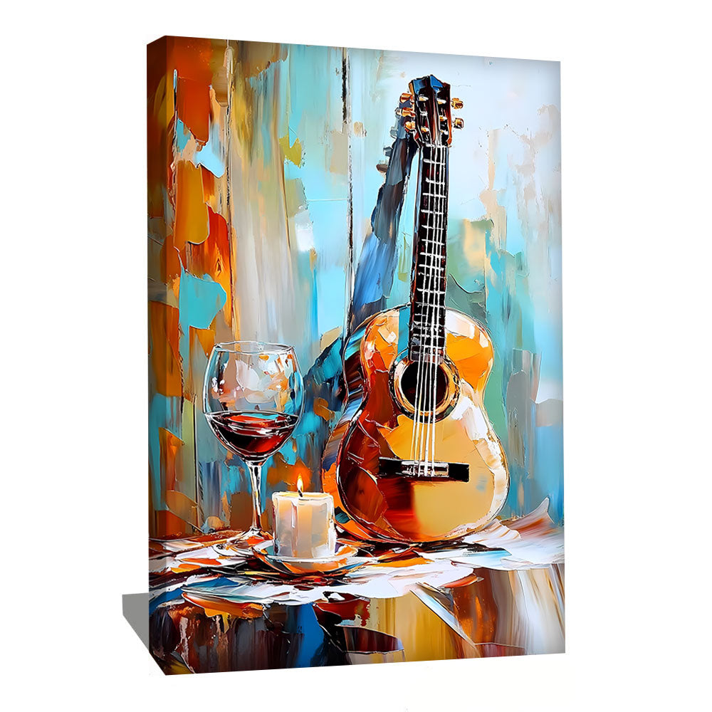 Tableau Avec Une Guitare