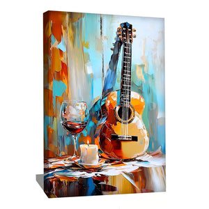 Tableau Avec Une Guitare