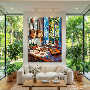 Peinture Guitare Déco