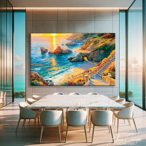 Affiche Plage Peinture