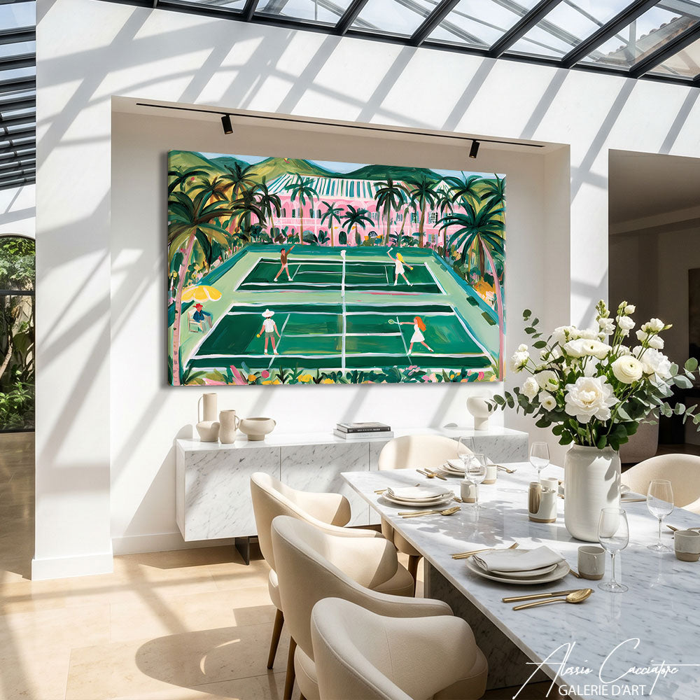Décoration Murale Terrain De Tennis