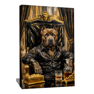 Tableau Chien Habillé