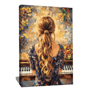 Femme Au Piano Peinture