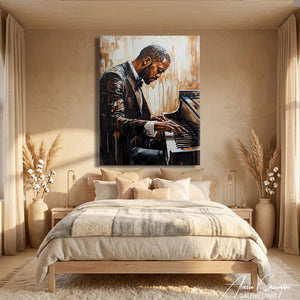 Toile Peinture Pianiste