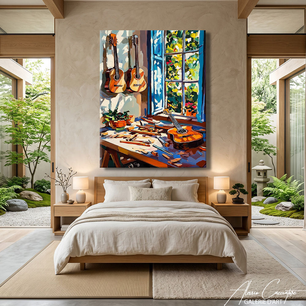 Toile Guitare Déco