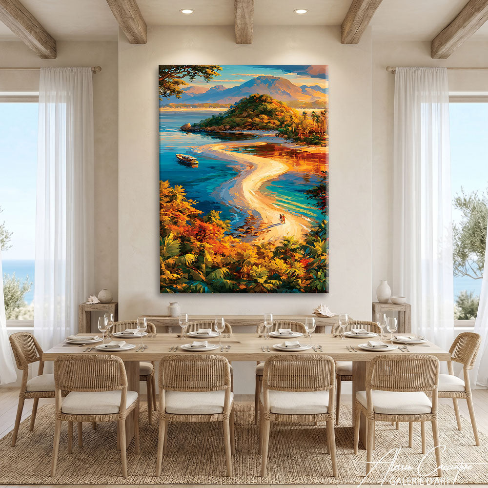 Toile Peinture Plage