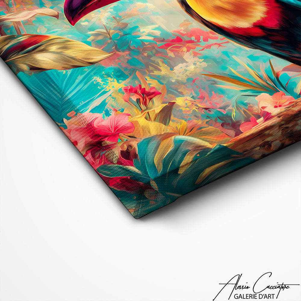 Art Mural Oiseau Tropical