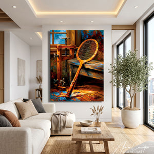 Peinture Raquette Tennis