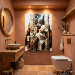 Toile Decoration WC