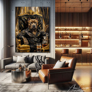 Peinture Chien Habillé