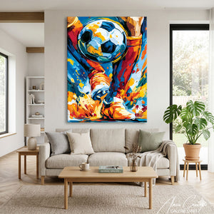 Peinture Football Tableau