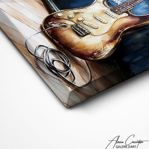 Art Mural Guitare Basse