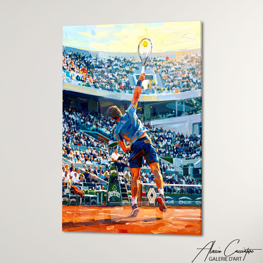 Art Mural Tennis Tableau