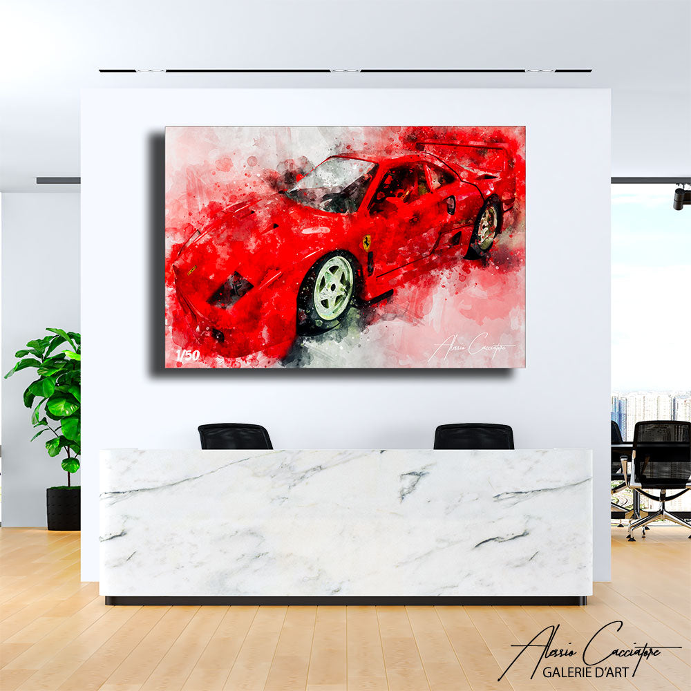 tableau ferrari vintage