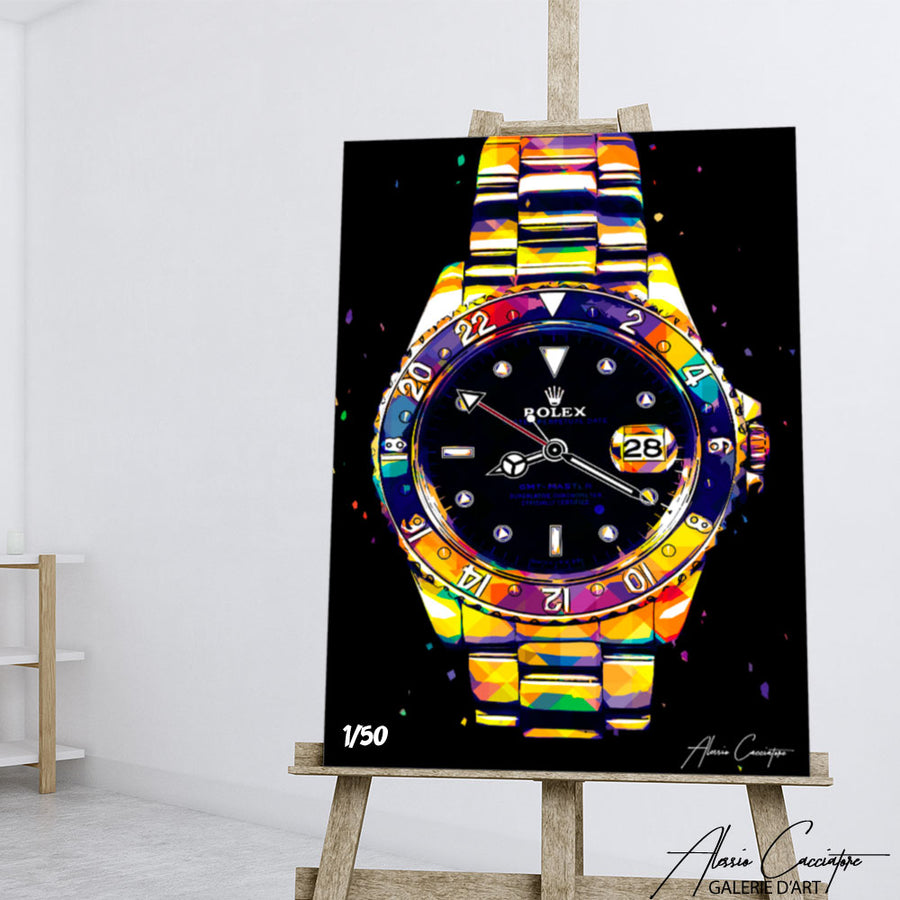 tableau montre rolex – mise en situation