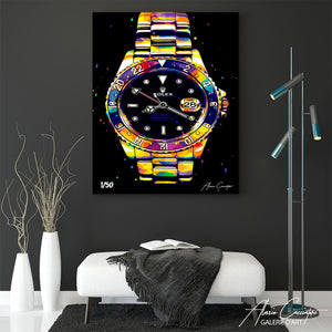 tableau peinture rolex
