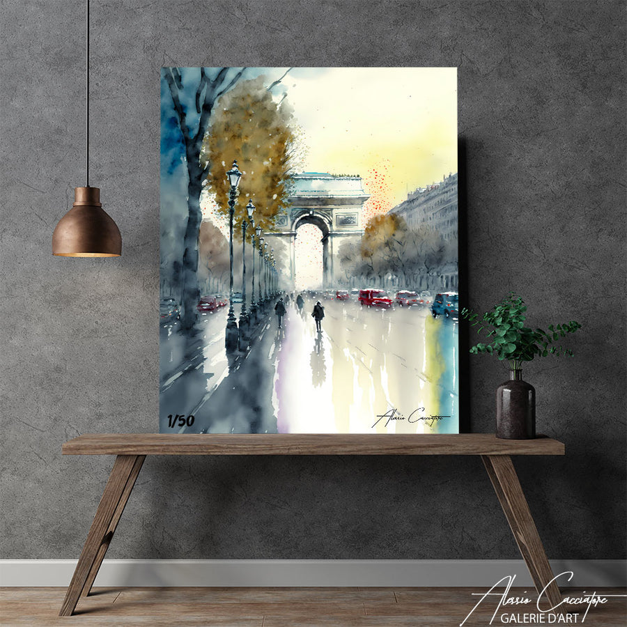 peinture abstrait paris – mise en situation