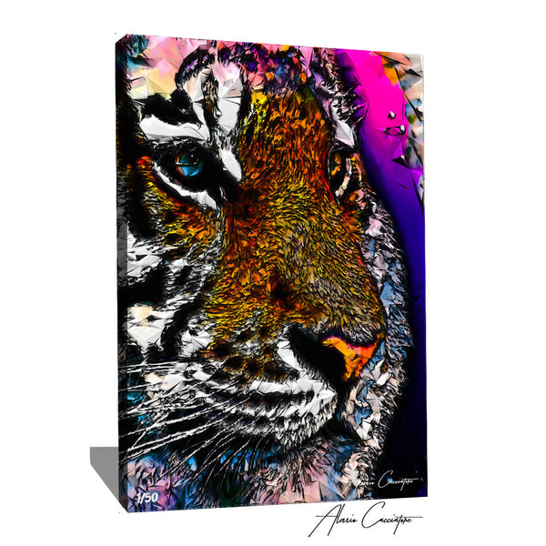 tableau tigre moderne