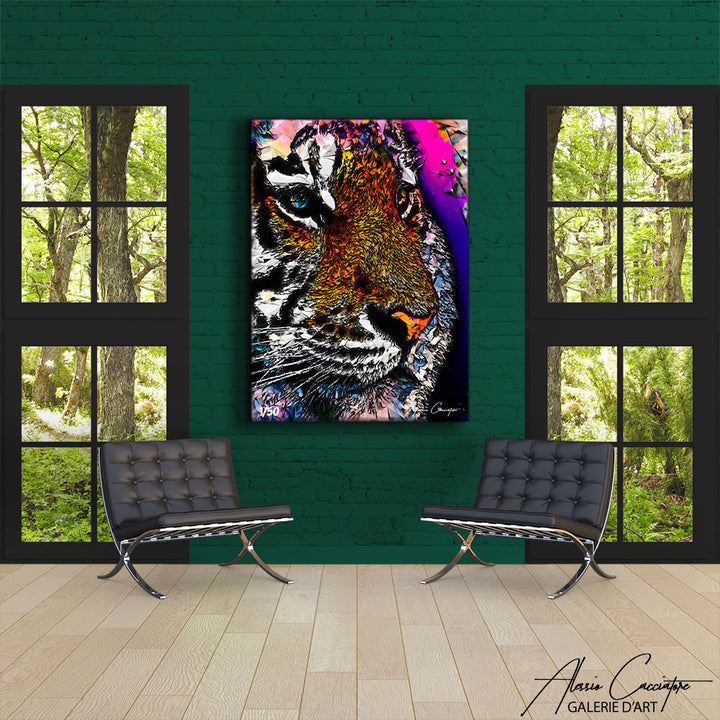 peinture tigre moderne