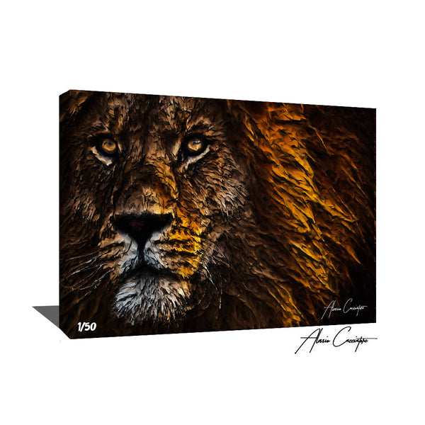 tableau original lion