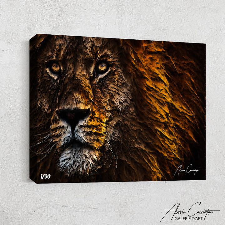 peinture original lion