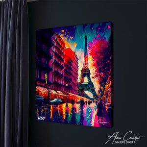 tableau paysage paris 