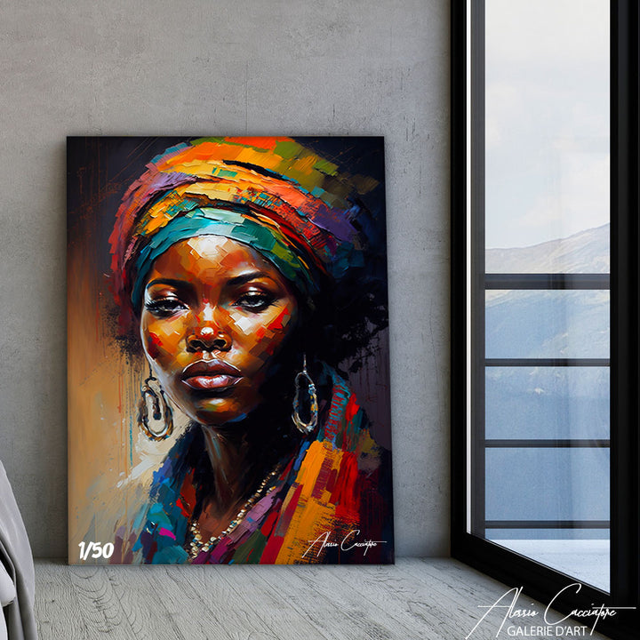 tableau peinture style africain