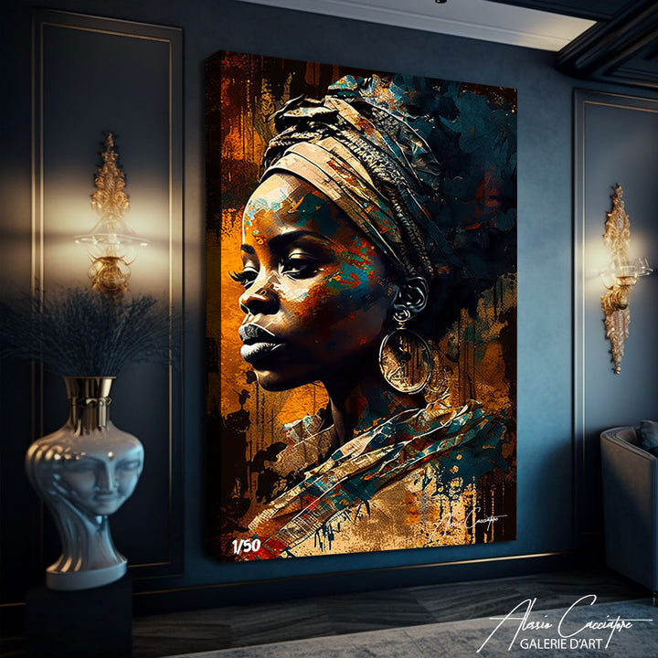 tableau art contemporain africain