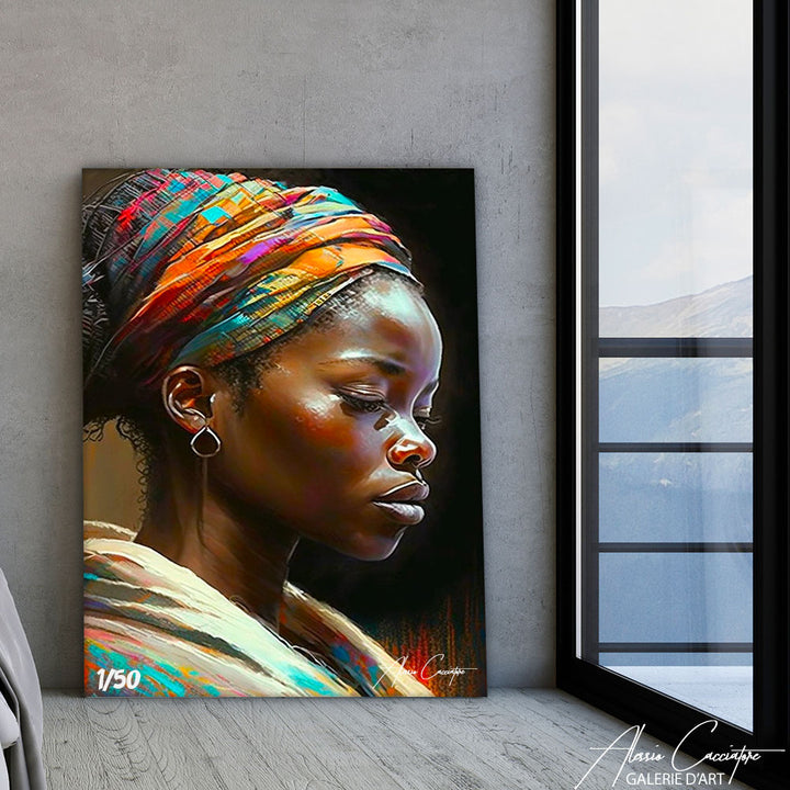 tableau femme africaine